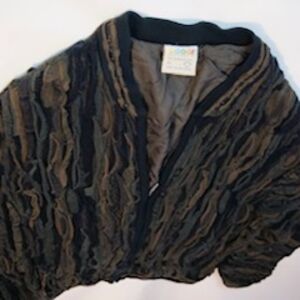 Textured Black and Brown Jacket